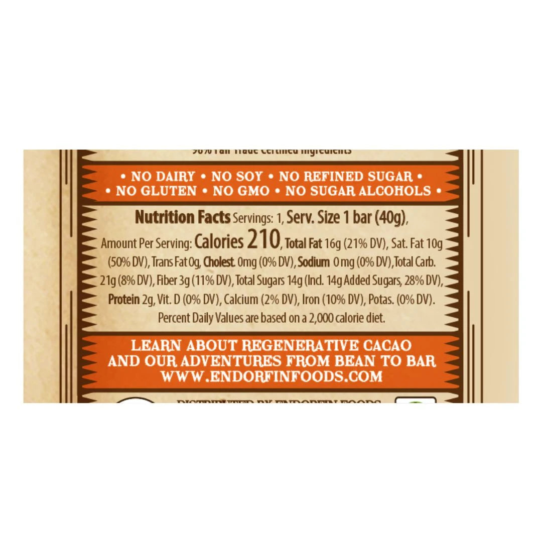 Citradelic Dark Chocolate Bar 70% Cacao