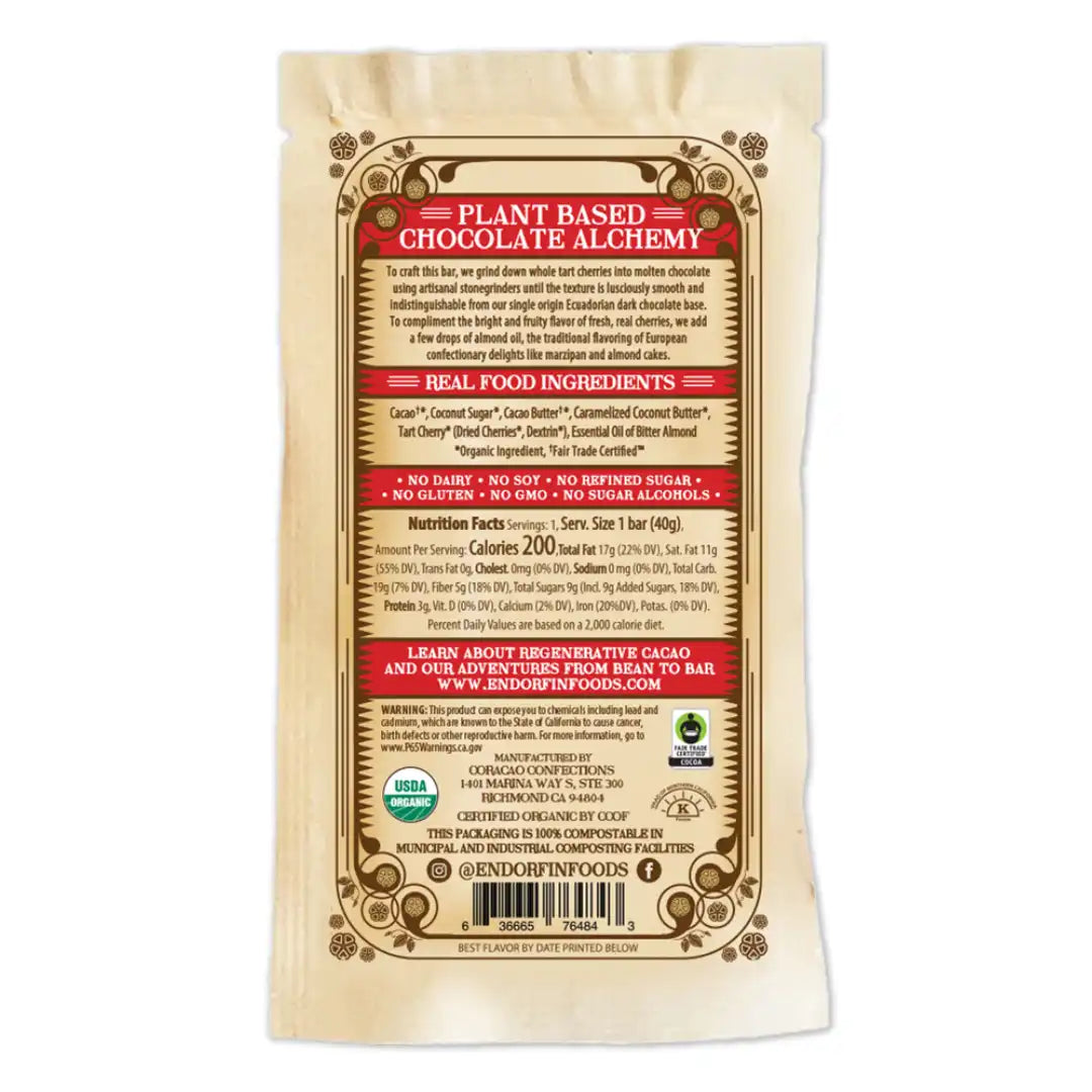 Cherry Amaretto Dark Chocolate 70% Cacao
