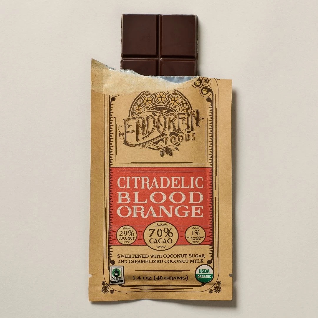 Citradelic Dark Chocolate Bar 70% Cacao