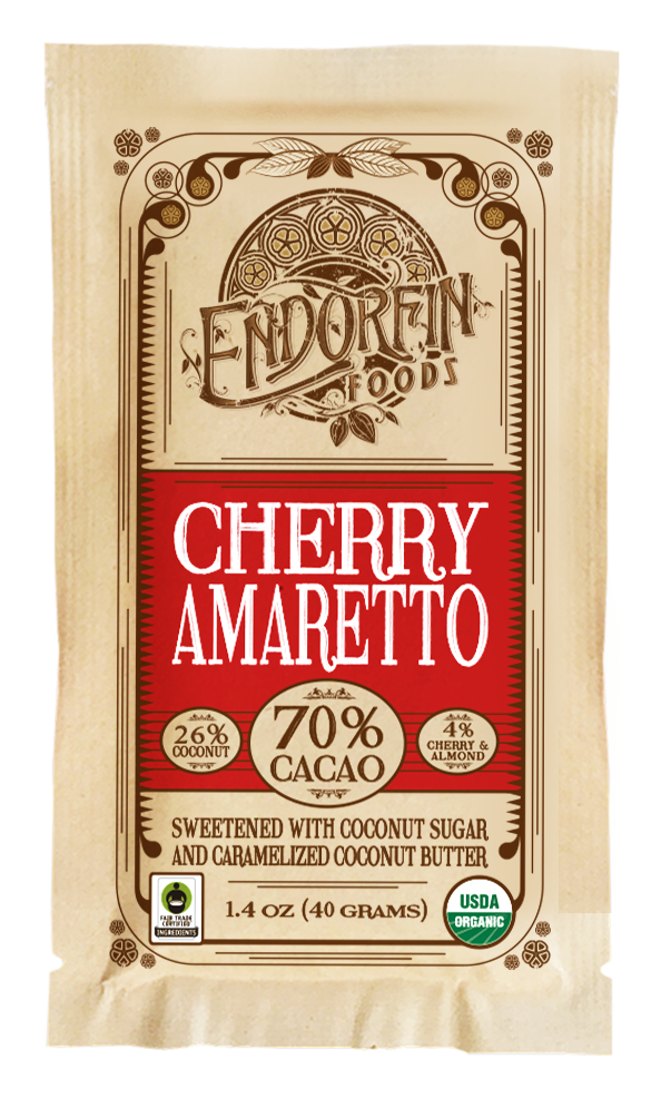 Cherry Amaretto (New!) • Dark Chocolate Bar • 70% Cacao