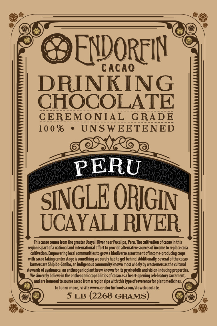 100% Ceremonial Cacao | Single Origin • Ucayali River, Peru